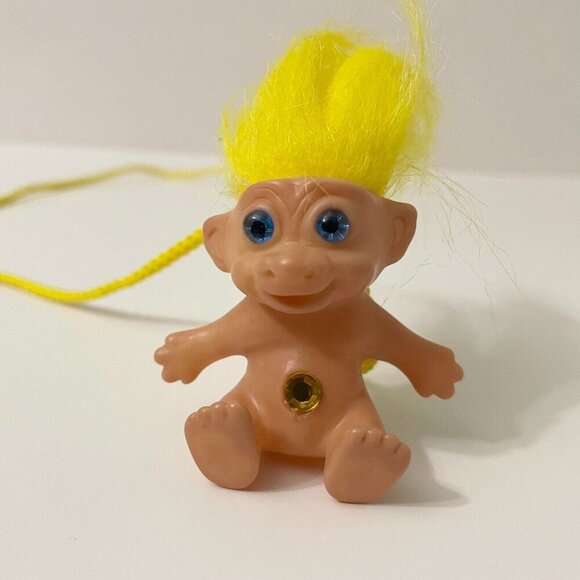 Vintage Troll Doll Necklace Made in Korea Collectible Toy - Picture 2 of 16